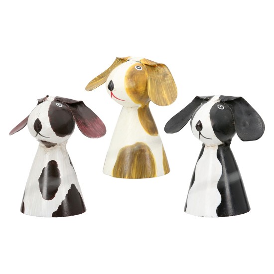 Φιγούρα φράχτη Dog Metal White Assorted 3 Times 7X6X7Cm 7X6X7Cm Φιγούρα φράχτη Dog Metal White Assorted 3 Times 7X6X7Cm 7X6X7Cm