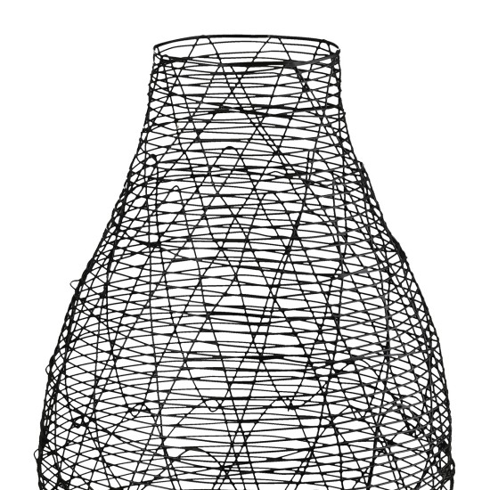 Βάζο Βολβώδες Μεταλλικό Μαύρο D17X26Cm D17X26Cm Βάζο Βολβώδες Μεταλλικό Μαύρο D17X26Cm D17X26Cm