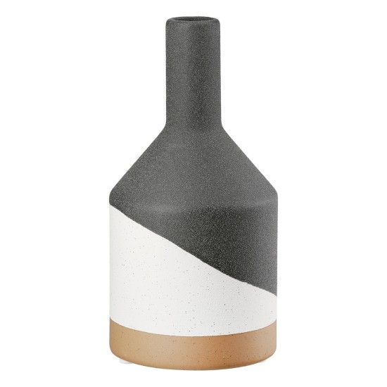 Βάζο Λαιμού Κεραμικό Μαύρο D10X21Cm D10X21Cm Βάζο Λαιμού Κεραμικό Μαύρο D10X21Cm D10X21Cm
