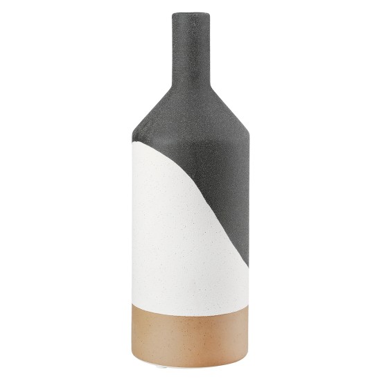 Βάζο Λαιμού Κεραμικό Μαύρο D10X31Cm D10X31Cm Βάζο Λαιμού Κεραμικό Μαύρο D10X31Cm D10X31Cm