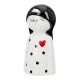 Figure Cat Porcelain White 2 Assorted 6X5X12Cm 6X5X12Cm