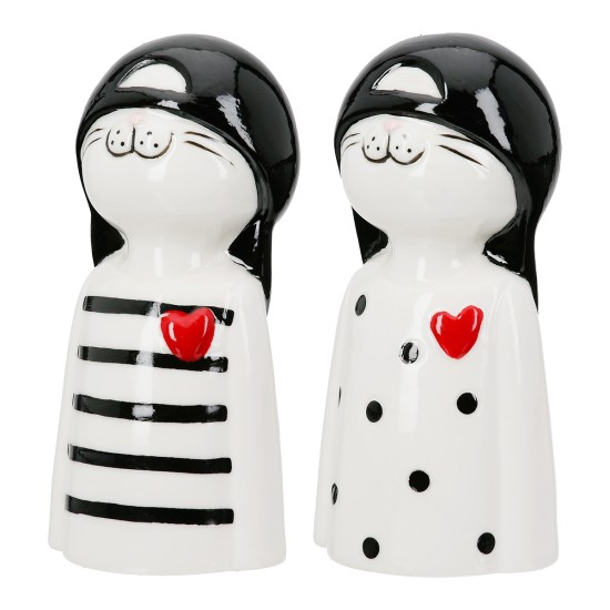 Figure Cat Porcelain White 2 Assorted 6X5X12Cm 6X5X12Cm Figure Cat Porcelain White 2 Assorted 6X5X12Cm 6X5X12Cm