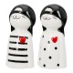 Figure Cat Porcelain White 2 Assorted 6X5X12Cm 6X5X12Cm Figure Cat Porcelain White 2 Assorted 6X5X12Cm 6X5X12Cm