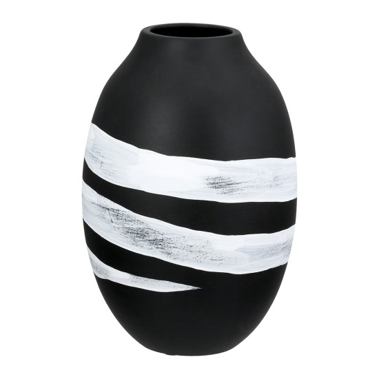 Βάζο Στρογγυλό Κεραμικό Μαύρο D14X21Cm D14X21Cm Βάζο Στρογγυλό Κεραμικό Μαύρο D14X21Cm D14X21Cm