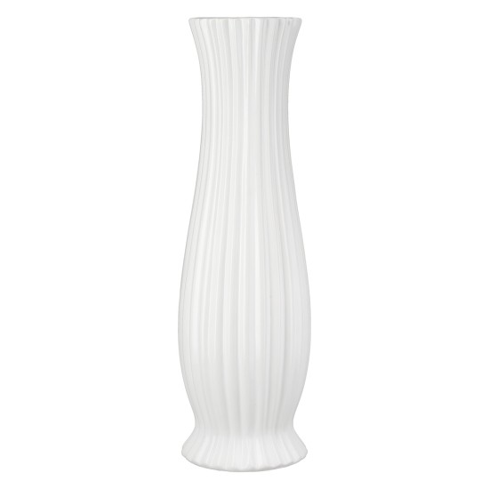 Βάζο Κεραμικό Λευκό Ποικιλία 3 φορές D13X46Cm D13X46Cm