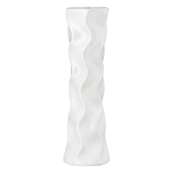 Βάζο Κεραμικό Λευκό Ποικιλία 3 φορές D13X46Cm D13X46Cm
