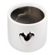 Planter Heart Motif Κεραμικό Λευκό D8X9Cm D8X9Cm Planter Heart Motif Κεραμικό Λευκό D8X9Cm D8X9Cm