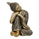 Figure Buddha Synthetic Resin Χρυσόχρωμο 10X10X17Cm 10X10X17Cm Figure Buddha Synthetic Resin Χρυσόχρωμο 10X10X17Cm 10X10X17Cm