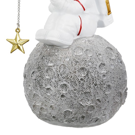 Figure Astronaut Synthetic Resin Grey White 2 Assorted 10X14X18Cm 10X14X18Cm Figure Astronaut Synthetic Resin Grey White 2 Assorted 10X14X18Cm 10X14X18Cm