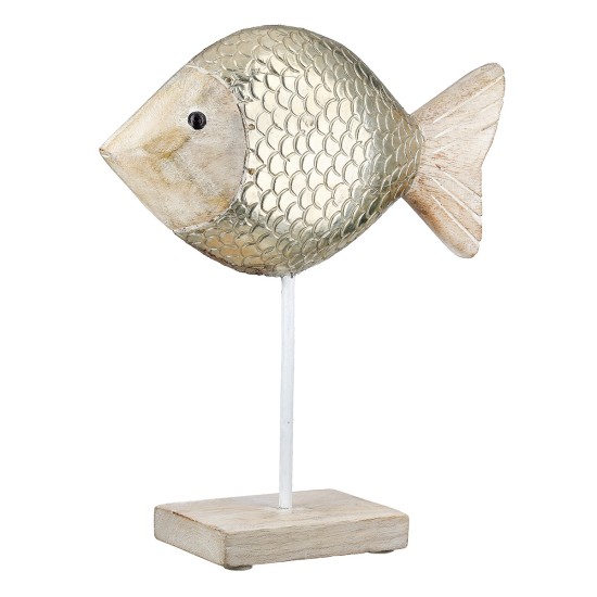 Stand Relief Fish Mango Wood Φυσικά Χρώματα 21X7X25Cm 21X7X25Cm Stand Relief Fish Mango Wood Φυσικά Χρώματα 21X7X25Cm 21X7X25Cm