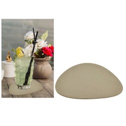 Σουβέρ Μπεζ PVC 12x10cm 4Τμχ