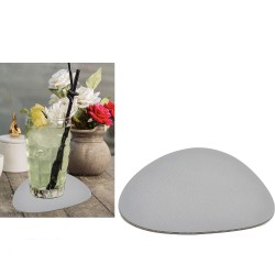 Σουβέρ Γκρι PVC 12x10cm 4Τμχ