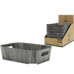 Καλάθι Γκρι Πλαστικό/Χαρτί 37x26x11cm Σε 6 Χρώματα Καλάθι Γκρι Πλαστικό/Χαρτί 37x26x11cm Σε 6 Χρώματα