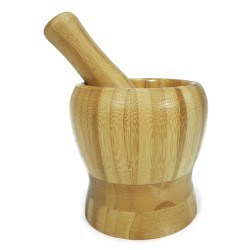 Γουδί Με Γουδοχέρι Μπαμπού Φ11x11cm