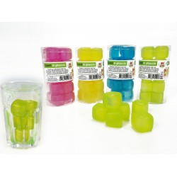 Παγοθήκη Κύβος Διάφανο Πλαστικό Σετ 20Τμχ Σε 4 Χρώματα