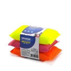 Σφουγγάρι Πολλαπλών Χρήσεων Σε Διάφορα Χρώματα 15x8cm Σετ 3Τμχ