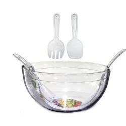 Σαλατιέρα Διάφανη Πλαστικό 5.5l 2Τμχ