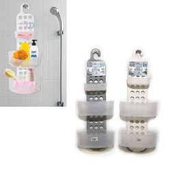 Ραφιέρα Κρεμαστή Ντουζ Με 3 Ράφια Πλαστικό 25.5x13x71cm Σε 2 Χρώματα Ραφιέρα Κρεμαστή Ντουζ Με 3 Ράφια Πλαστικό 25.5x13x71cm Σε 2 Χρώματα