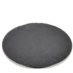 Δίσκος Σερβιρίσματος Αλλαντικών/Τυριών Περιστρεφόμενος Μαύρο Πέτρα Φ30x2.5cm