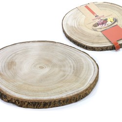 Δίσκος Σερβιρίσματος Αλλαντικών/Τυριών Κορμός Δέντρου Φ33x2.5cm