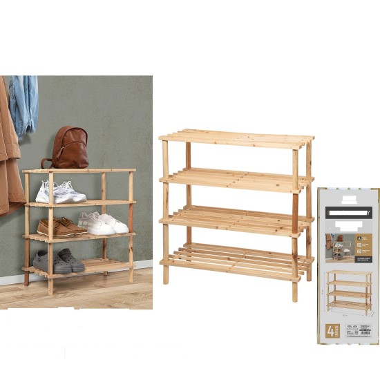 Παπουτσοθήκη WoodHandy Ξύλο 63x26.5x67cm Παπουτσοθήκη WoodHandy Ξύλο 63x26.5x67cm