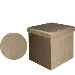 Πουφ ταρταρούγα/ύφασμα 38x38x37.5cm Πουφ ταρταρούγα/ύφασμα 38x38x37.5cm
