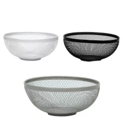 Φρουτιέρα Μέταλλο Φ26x11.5cm Σε 3 Χρώματα