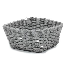 Καλάθι Τετράγωνο Γκρι 20x20x10cm Καλάθι Τετράγωνο Γκρι 20x20x10cm
