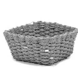 Καλάθι Τετράγωνο Γκρι 20x20x10cm