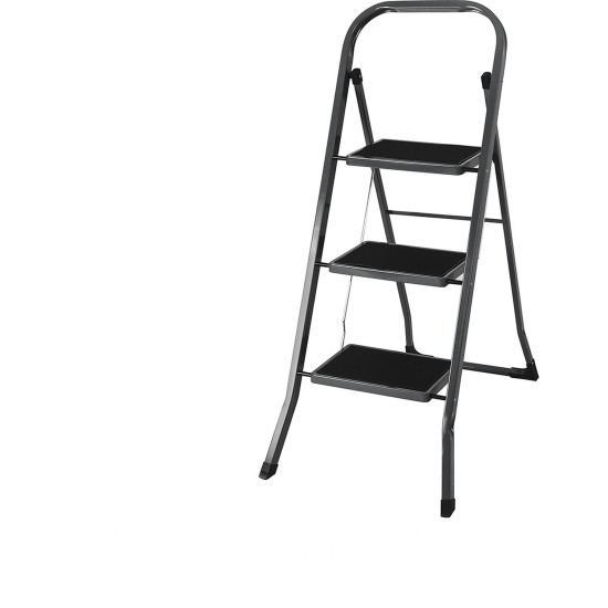 Σκαμπό EasyClimb Μαύρο/Χάλυβας 46.5x73.5x116cm 3 Σκαλοπάτια Σκαμπό EasyClimb Μαύρο/Χάλυβας 46.5x73.5x116cm 3 Σκαλοπάτια