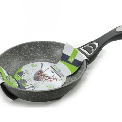 Γουόκ Αντικολλητικό Αλουμινίου Με Επίστρωση Stone Λαβή Soft-Touch Φ20cm