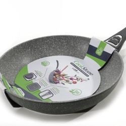 Τηγάνι Αντικολλητικό Αλουμινίου Με Επίστρωση Stone Λαβή Soft-Touch Φ28cm