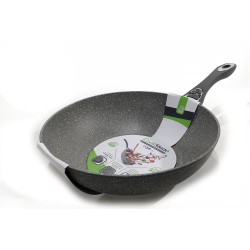 Γουόκ Αντικολλητικό Αλουμινίου Με Επίστρωση Stone Λαβή Soft-Touch Φ32cm