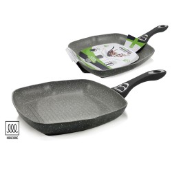 Γκριλιέρα Αντικολλητική Αλουμινίου Με Επίστρωση Stone Λαβή Soft-Touch 28x28cm