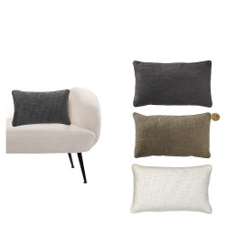 Μαξιλάρι Με Φερμουάρ 30x50cm Σε 3 Χρώματα