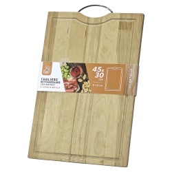 Πάγκος Κοπής Ξύλινος Με Χερούλι Ανοξείδωτο Ατσάλι 45x30cm