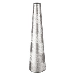 Βάζο  Ασημί Αλουμίνιο 12x12x48cm