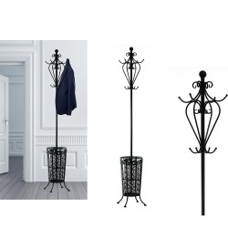 Καλόγερος Μαύρο Μέταλλο Φ28x185cm Καλόγερος Μαύρο Μέταλλο Φ28x185cm