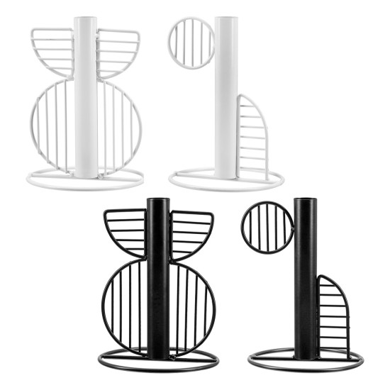 Κηροπήγιο "Black&White" Metal Black White 4 τμχ. Ποικιλία D115X16Cm D115X16Cm Κηροπήγιο "Black&White" Metal Black White 4 τμχ. Ποικιλία D115X16Cm D115X16Cm