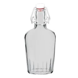 Φιάλη Με Πώμα Διάφανο Γυαλί 250ml