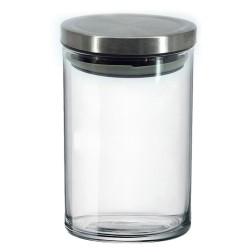 Δοχείο Με Μεταλλικό Πώμα Διάφανο Γυαλί 1.2lt