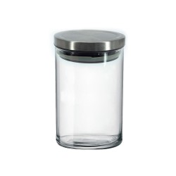 Δοχείο Με Μεταλλικό Πώμα Διάφανο Γυαλί 1.2lt