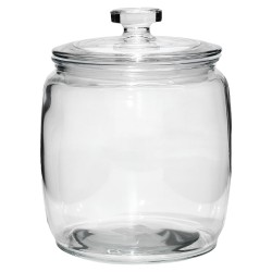 Βάζο Με Καπάκι Διάφανο Ερμητικό 390cl Φ18x25cm