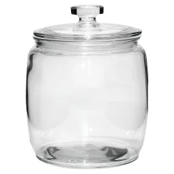 Βάζο Με Καπάκι Διάφανο Ερμητικό 390cl Φ18x25cm