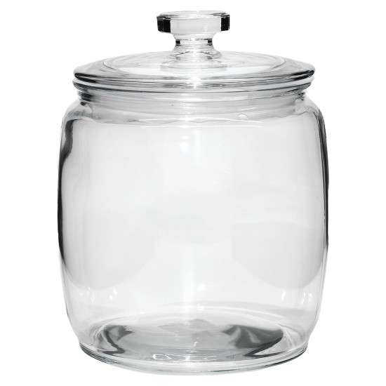 Βάζο Με Καπάκι Διάφανο Ερμητικό 390cl Φ18x25cm