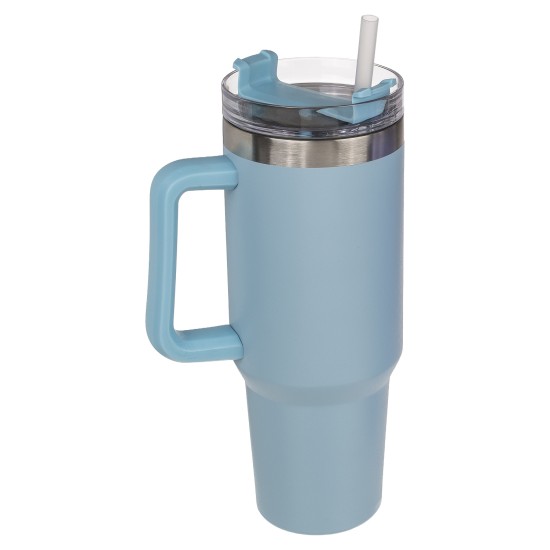 Θέρμος XXL 1.2lt Με Ενσωματωμένο Καλαμάκι Μπλε