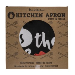 Ποδιά Κουζίνας ‘Cook & Grill’ Μαύρο Βαμβακερό 80x60cm Σε 6 Σχέδια Ποδιά Κουζίνας ‘Cook & Grill’ Μαύρο Βαμβακερό 80x60cm Σε 6 Σχέδια