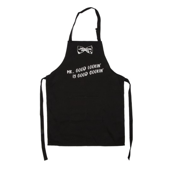 Ποδιά Κουζίνας ‘Cook & Grill’ Μαύρο Βαμβακερό 80x60cm Σε 6 Σχέδια Ποδιά Κουζίνας ‘Cook & Grill’ Μαύρο Βαμβακερό 80x60cm Σε 6 Σχέδια