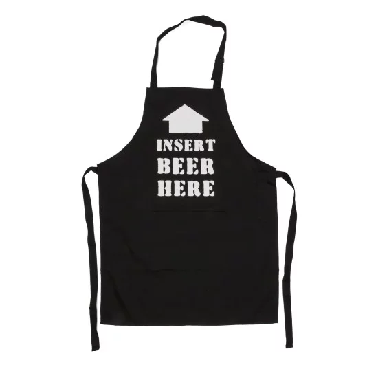 Ποδιά Κουζίνας ‘Cook & Grill’ Μαύρο Βαμβακερό 80x60cm Σε 6 Σχέδια