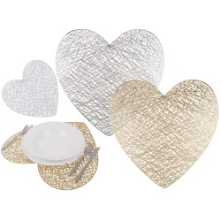 Σουπλά Σε Σχήμα Καρδιάς PVC 39x38cm Σε 2 Χρώματα